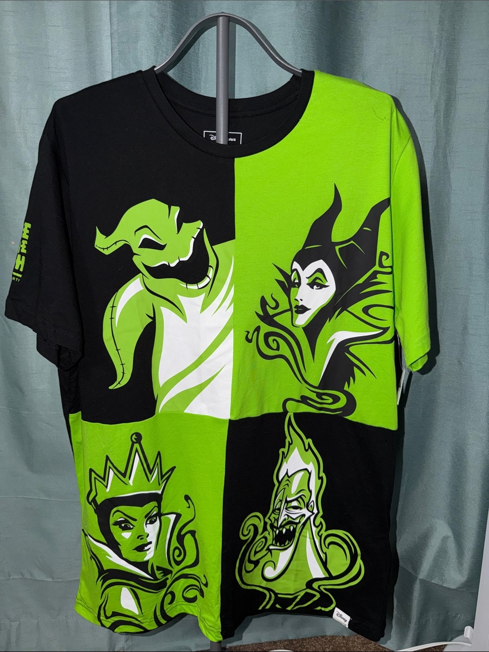 Loungefly Disneyland 2023 Oogie Boogie Party Disney Villains Patchwork Tee